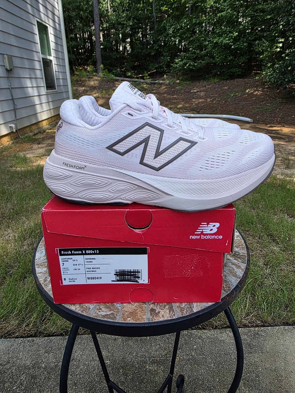 New Balance FF X 880 V15 W880419 Pink Running Shoe Women Sz 7 Men Sz 5.5 Worn 1x